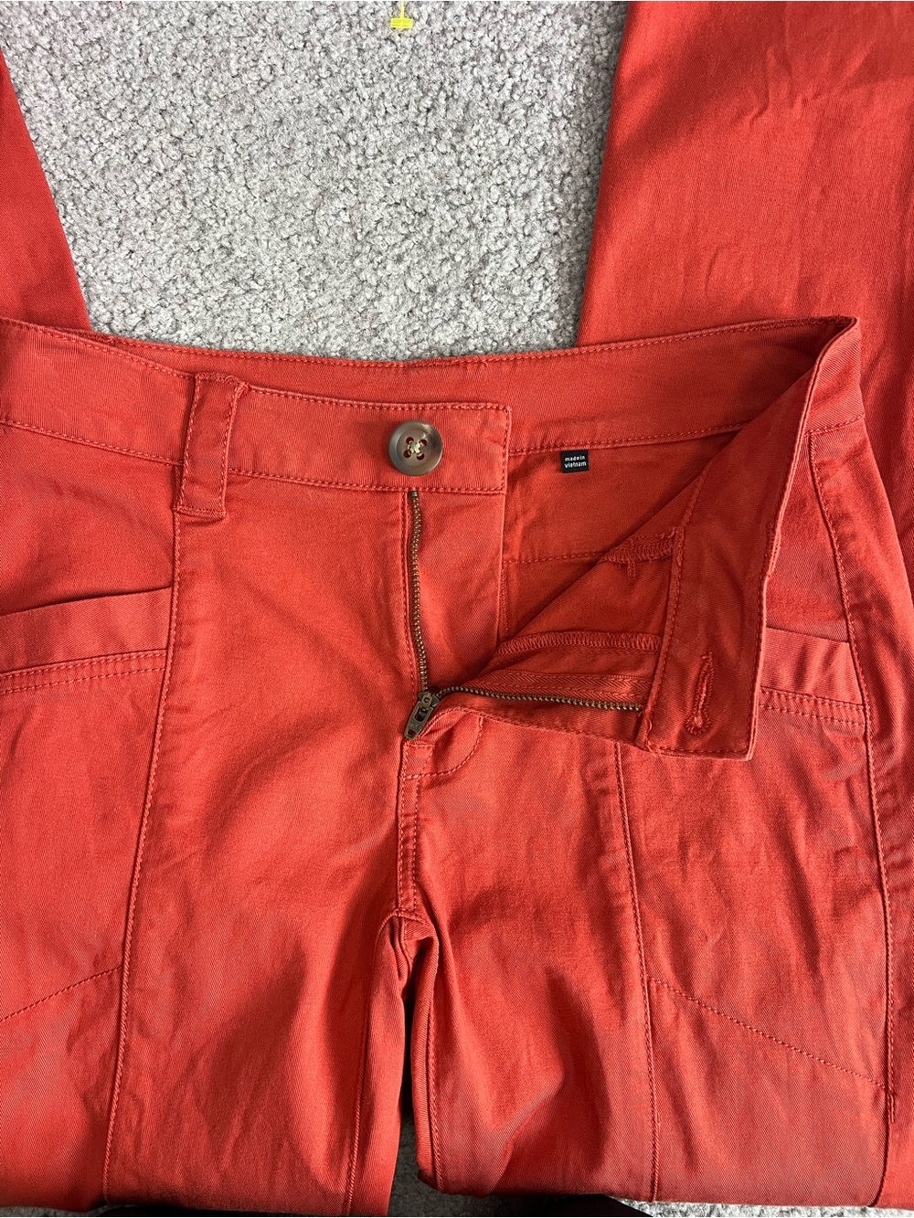 Cabi Explorer Slim Leg Pants Copper Orange Size 2 Utility Stretch - Picture 5 of 9